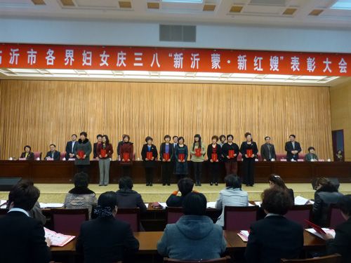 十佳女企业家十佳女村官受奖