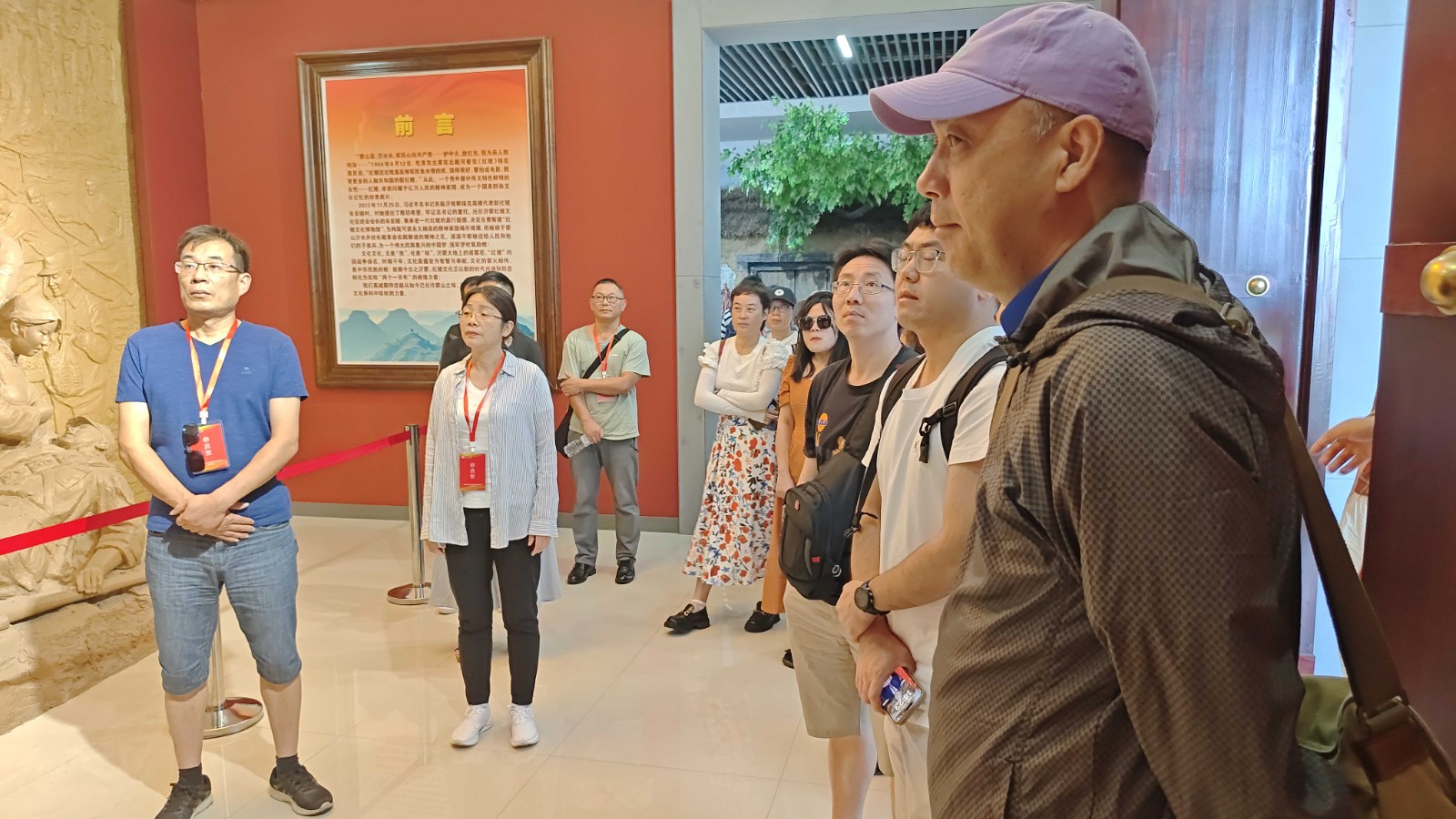 临沂大学马克思主义学院到红嫂文化博物馆参观调研 